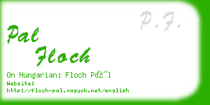 pal floch business card